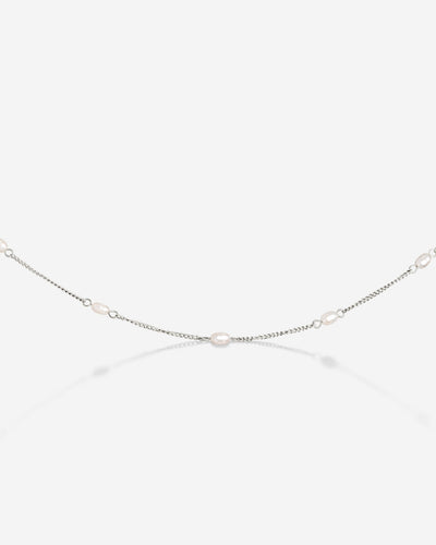 Pearl after Pearl Choker Silver