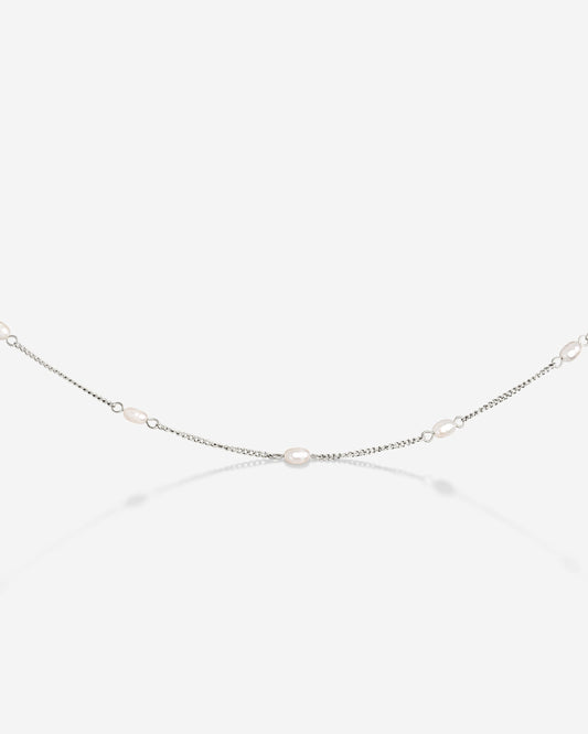 Pearl after Pearl Choker Silver