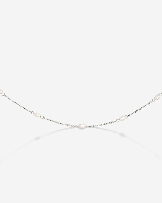 Pearl after Pearl Choker Silver