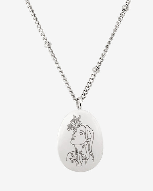 Tender Grace Necklace Silver
