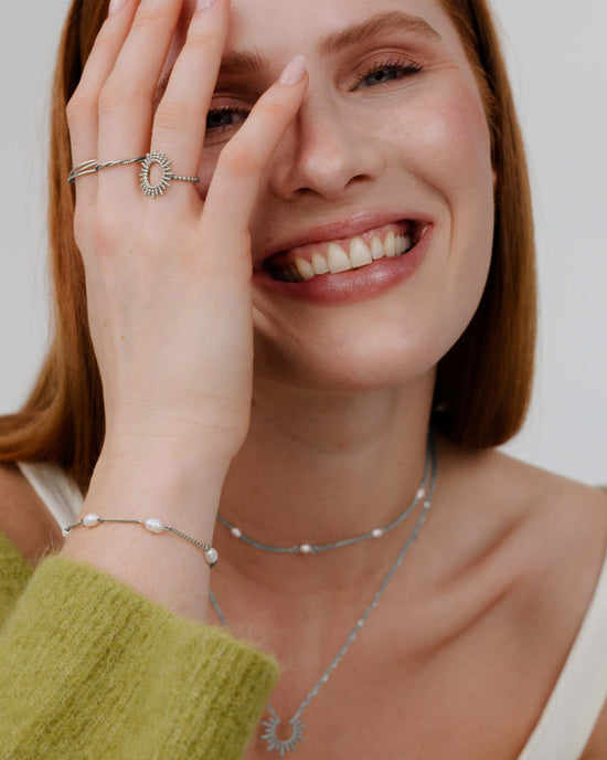 Pearl after Pearl Bracelet Silver