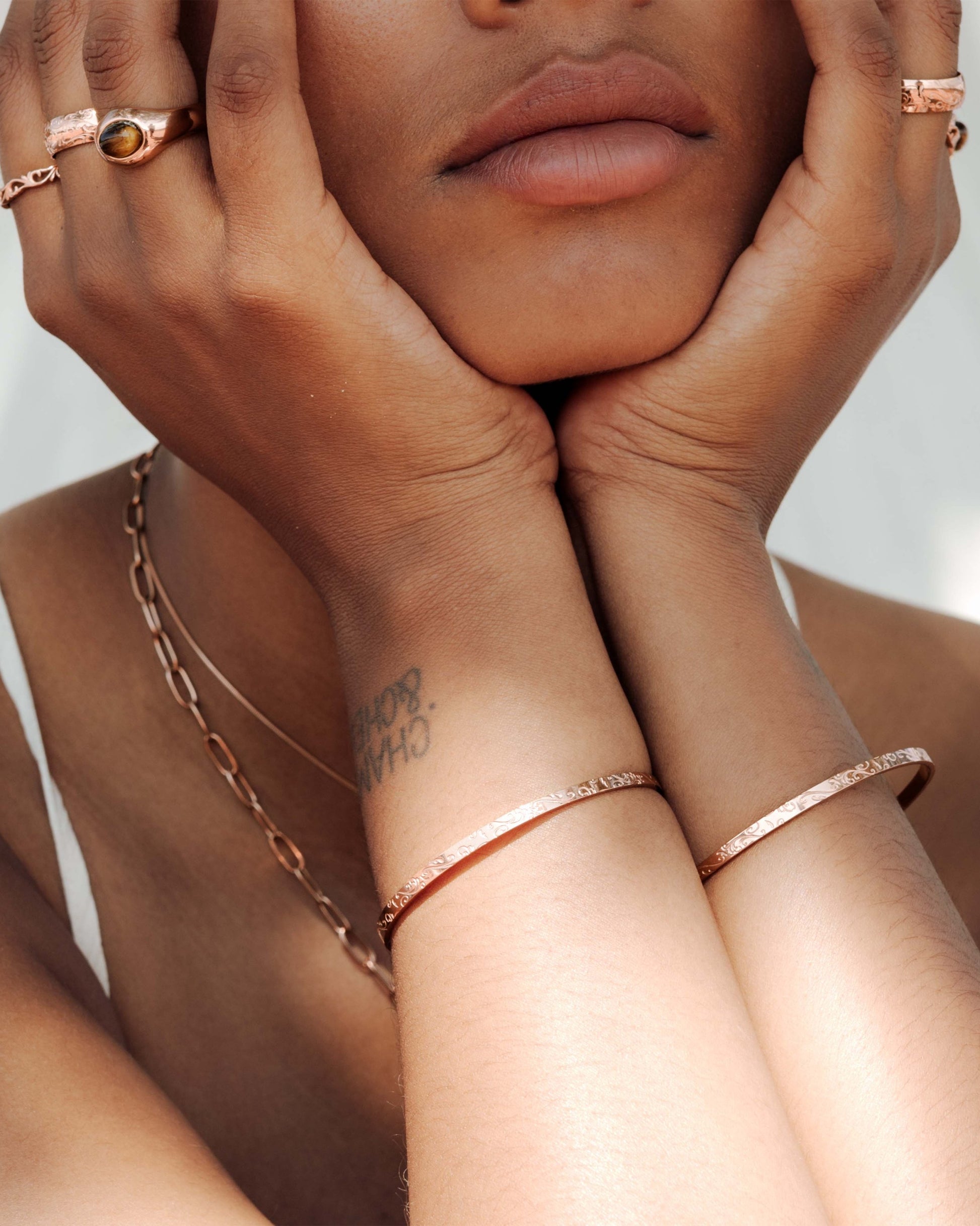 Desert Glow Bangle Rose Gold