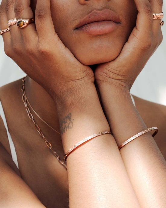 Desert Glow Bangle Rose Gold