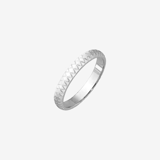 Cute Pattern Ring Silver