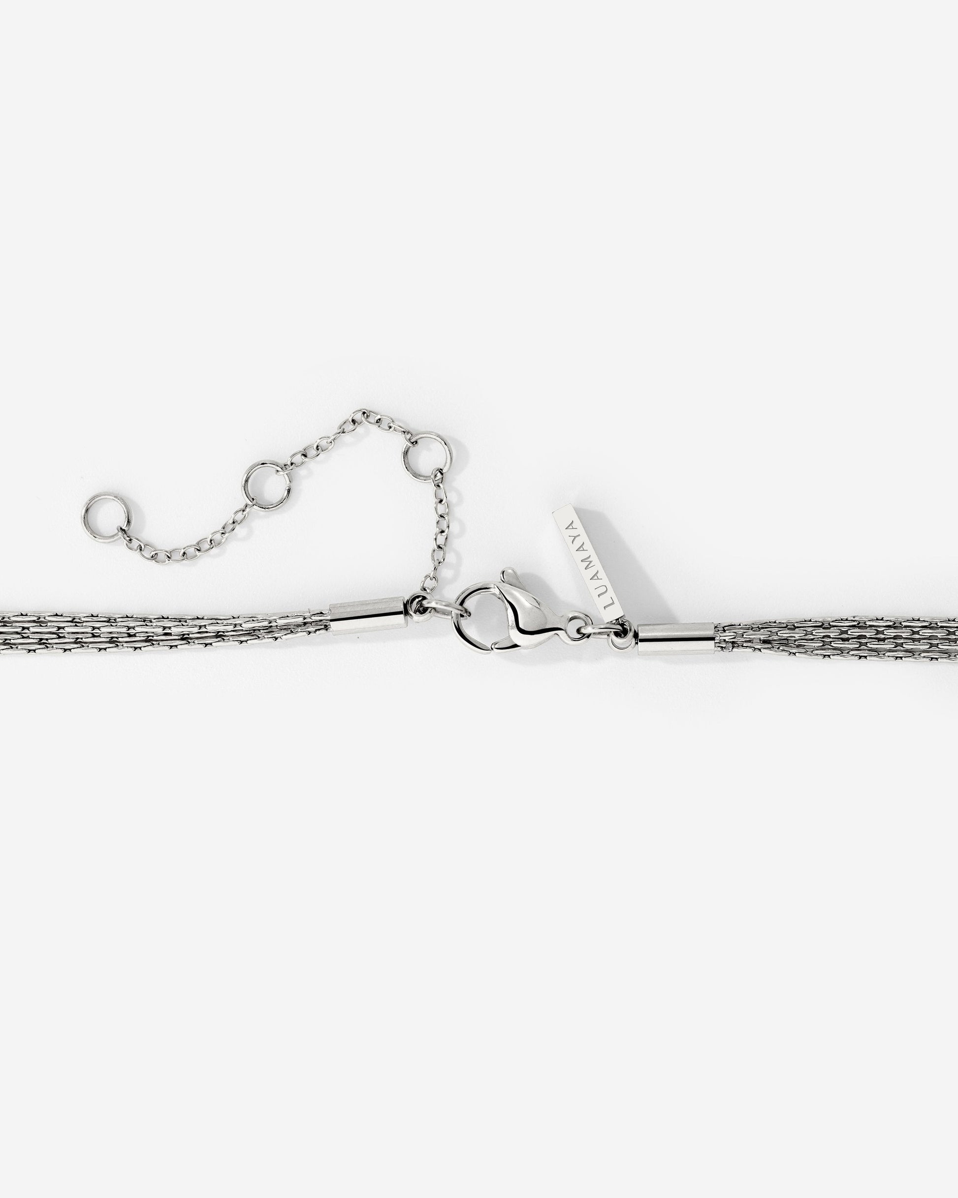 Cascade Layer Necklace Silver