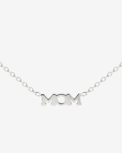 Mom Forever Necklace Silver