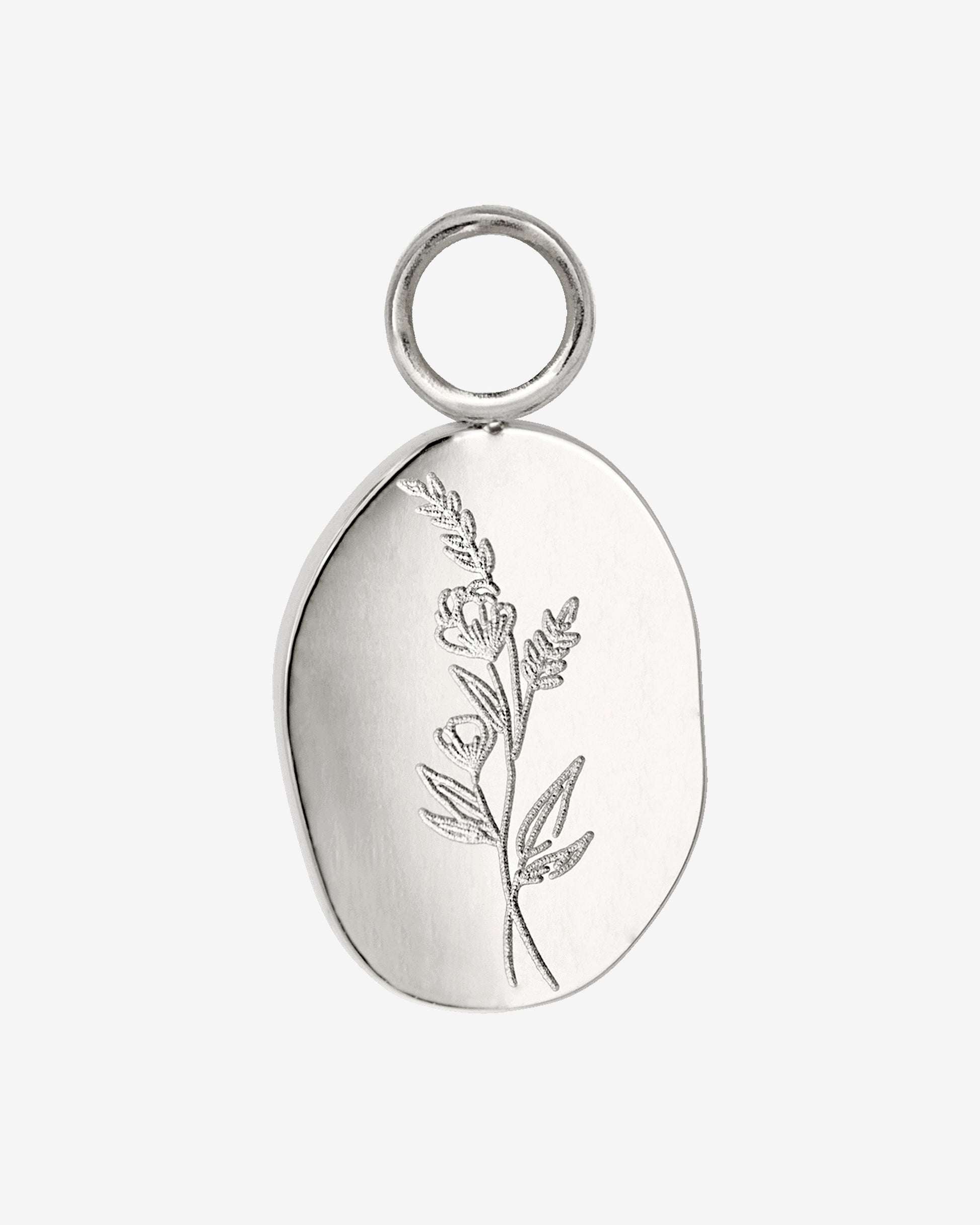 Bouquet Coin Hoop Set Medium Silver