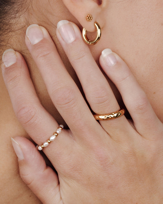 Chunky Hoopies Small Rose Gold