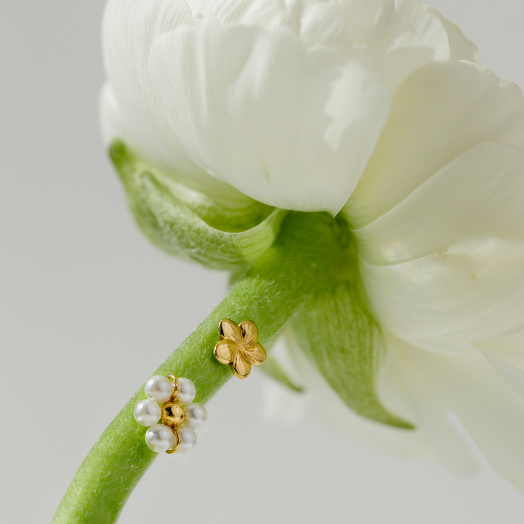 Daisy Studs Gold