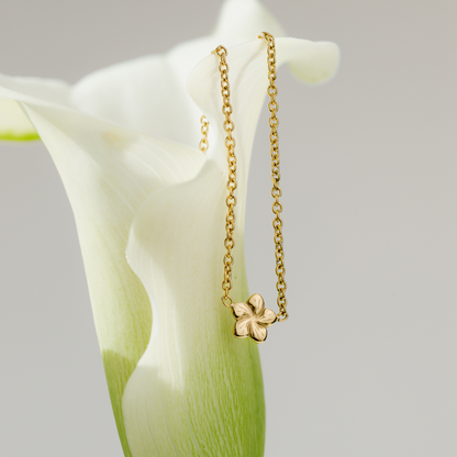 Floral Glow Choker Rose Gold