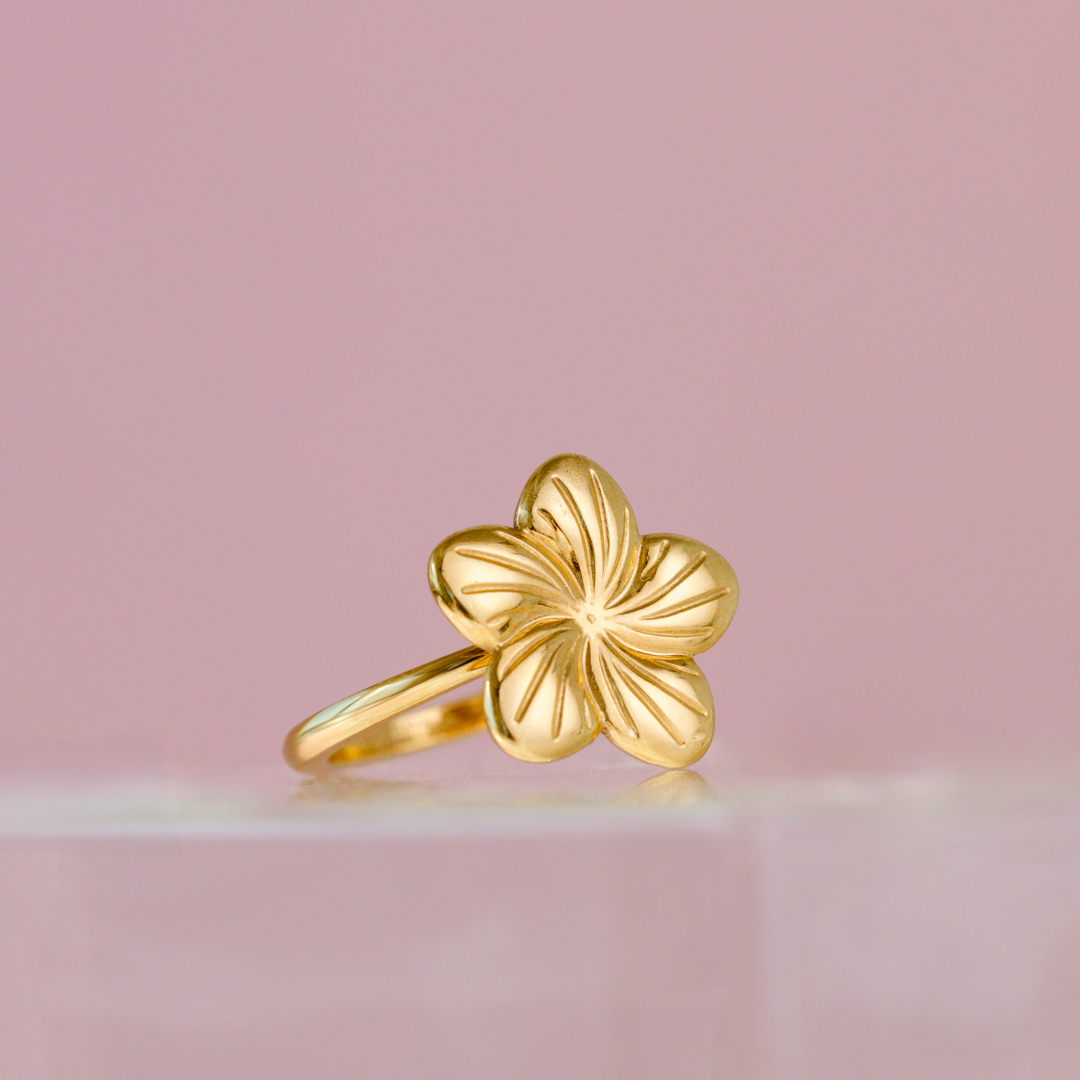 Floral Glow Ring Rose Gold