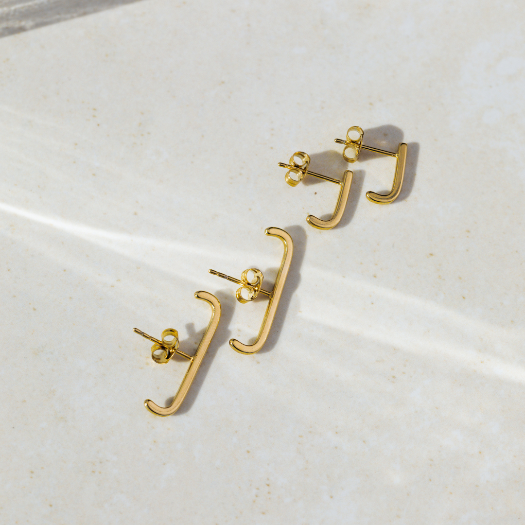Soft Line Studs Gold