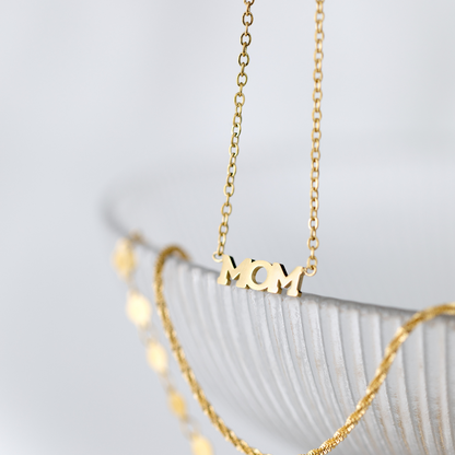 Mom Forever Necklace Gold