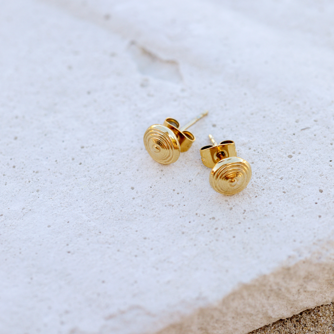 Ocean's Echo Studs Silver