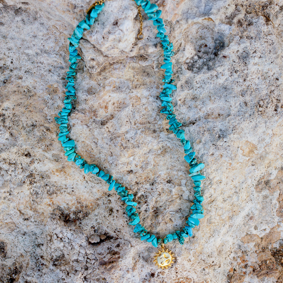 Blue Lagoon Necklace Silver