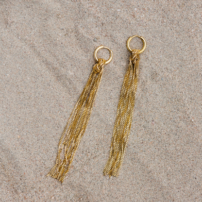 Sea Strands Hoop Set Small Silver