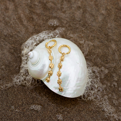 Tides of Time Hoop Set Small Gold