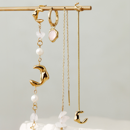 Lively Lisa Hoop Set Small Rose Gold
