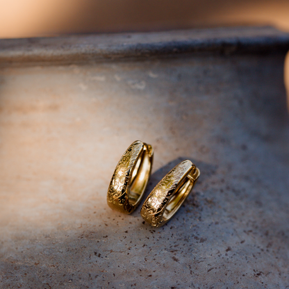 Desert Glow Hoops Rose Gold