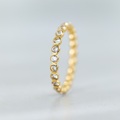 Bezel Bling Ring Gold