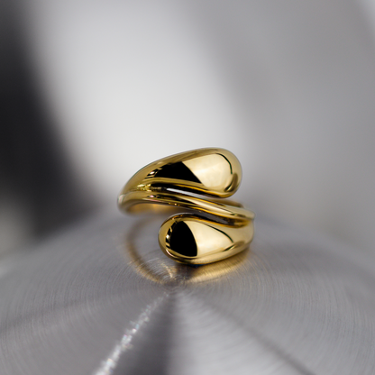 Sculpted Touch Ring Silber