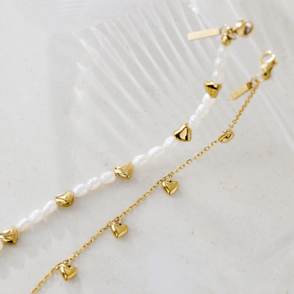 Love Pearls Bracelet Gold