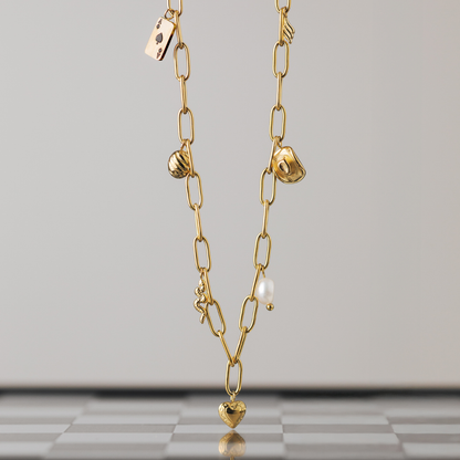 Treasure Box Necklace Gold