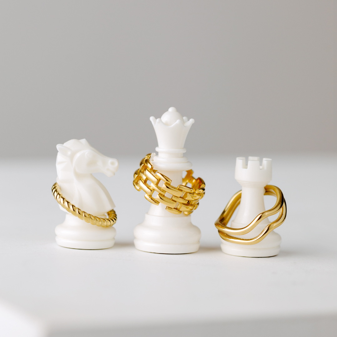 Double Wave Ring Gold