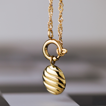 Serenity Singapore Chain Necklace Set Gold