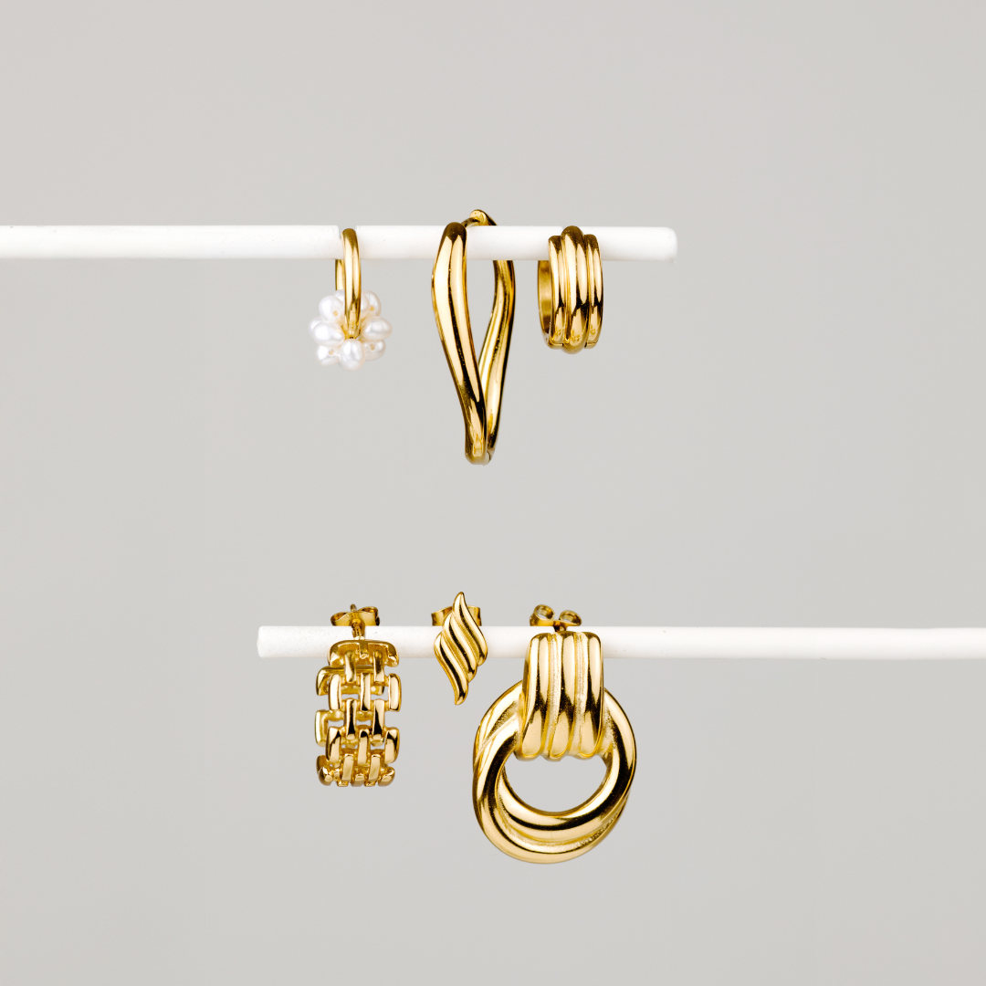 Timeless Oval Hoops Silber