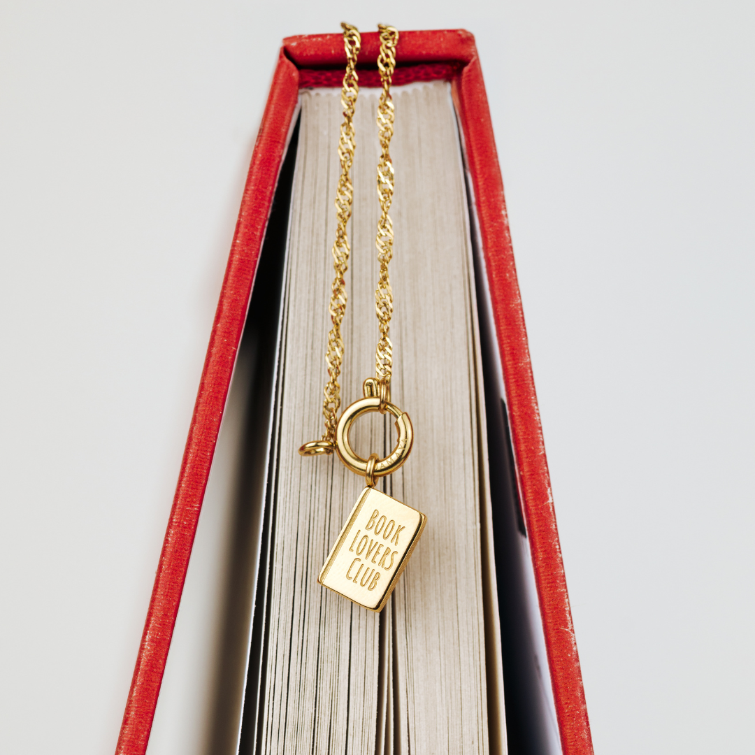 Book Lovers Club Singapore Chain Necklace Set Silber