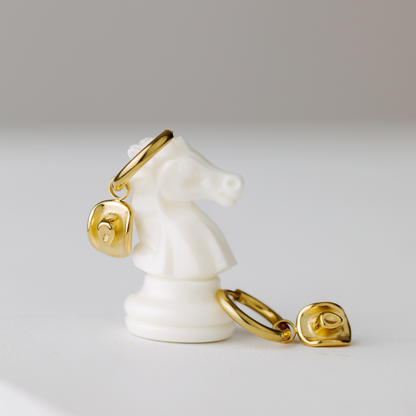 Yeehaw Hoop Set Small Gold