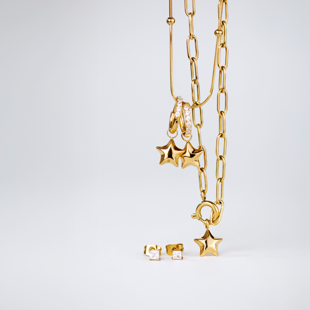 Nova Glimmer Hoop Set Small Gold