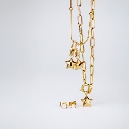 Nova Glimmer Hoop Set Small Rose Gold