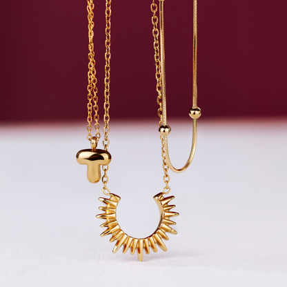 Icicle Necklace Gold