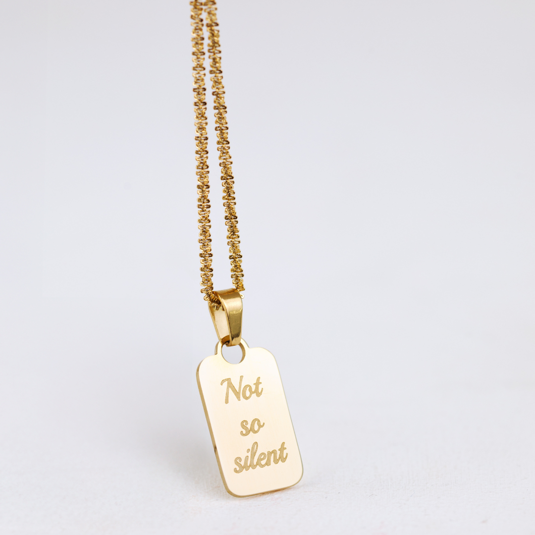Not so silent Necklace Silver