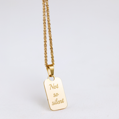 Not so silent Necklace Rose Gold