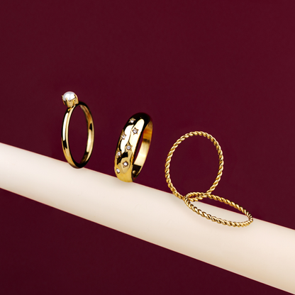 Twisted Ring Duo Gold