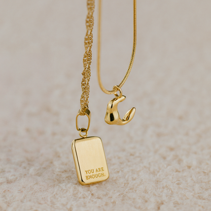 You are enough Necklace Silver