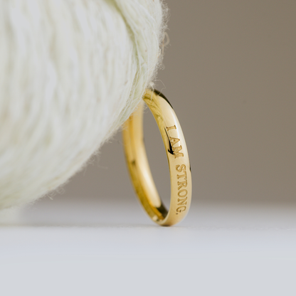 I am strong Ring Rose Gold
