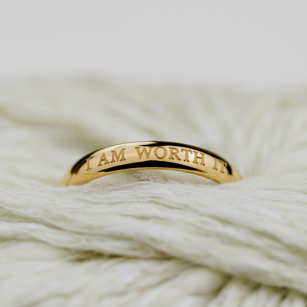 I am worth it Ring Silver