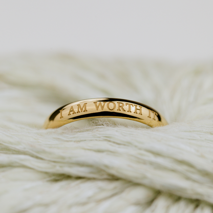 I am worth it Ring Silver