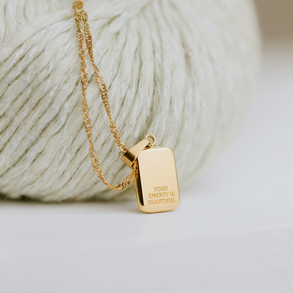 Your energy is beautiful Necklace Rose Gold