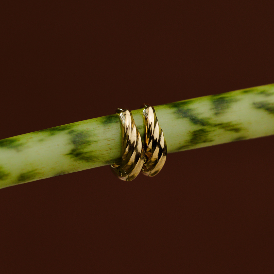Mini Twist Hoops Gold