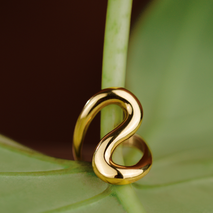 Coiled Ring Gold