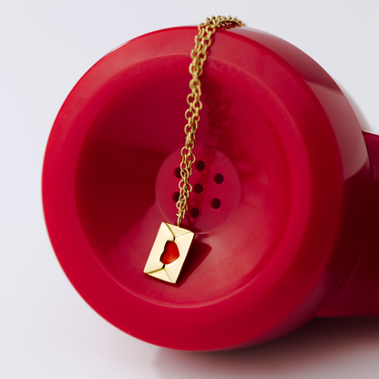 Love Letter Necklace Gold