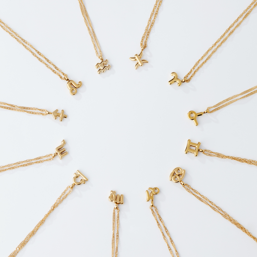 Libra Bubble Necklace Gold