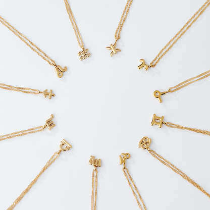 Scorpio Bubble Necklace Gold