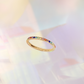 Rainbow Radiance Ring Rose Gold