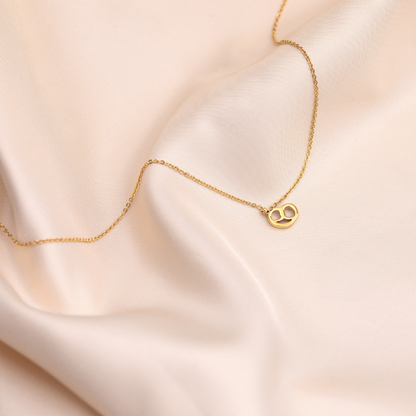 Pretzel Necklace Rose Gold